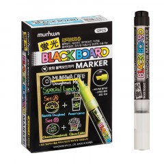 Маркер меловой MunHwa Black Board Marker белый 3мм, водная основа BM-05 Маркер меловой MunHwa Black Board Marker белый 3мм, водная основа BM-05 - фото 8