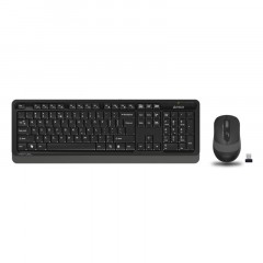 Набор клавиатура+мышь A4Tech Fstyler FG1010 черный/сер USB беспров Multime - фото 3