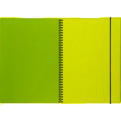 Бизнес-тетрадь Тетрадь Attache Neon А4 96л кл.спираль, обл.пластик, розовый - фото 5