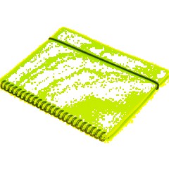 Бизнес-тетрадь Тетрадь Attache Neon А5 96л кл.спираль обл. пластик розовый - фото 4