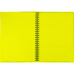 Бизнес-тетрадь Тетрадь Attache Neon А5 96л кл.спираль обл. пластик розовый - фото 6