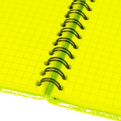 Бизнес-тетрадь Тетрадь Attache Neon А5 96л кл.спираль обл. пластик розовый - фото 8