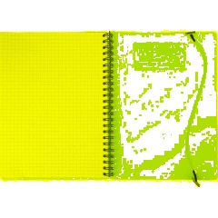 Бизнес-тетрадь Тетрадь Attache Neon А5 80л кл.спираль, обл.пластик, розовый - фото 7