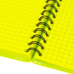 Бизнес-тетрадь Тетрадь Attache Neon А5 80л кл.спираль, обл.пластик, розовый - фото 8