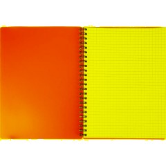 Бизнес-тетрадь Тетрадь Attache Neon А5 80л кл.спираль, обл.пластик, зеленый - фото 5