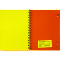 Бизнес-тетрадь Тетрадь Attache Neon А5 80л кл.спираль, обл.пластик, зеленый - фото 7