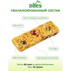 Батончик мюсли DiYes Лесная ягода без сахара, 25гх36шт/уп - фото 4