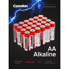 Батарейка Camelion AA/LR 6 Plus Alkaline PB-24 1.5В (24 шт в уп.) - фото 3