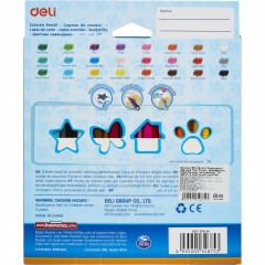 Карандаши цветные Deli Paw Patrol трехгран,заточен,24цв/наб,картон EC116-24 - фото 4