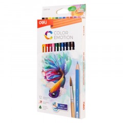 Карандаши акварельные Deli Color Emotion липа 12 цв/наб EC00700 Карандаши акварельные Deli Color Emotion липа 12 цв/наб EC00700 - фото 4