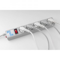 Сетевой фильтр Power Cube B 5.0 м 5 розеток (серый) 10А/2,2кВт (SPG-B-15) Сетевой фильтр Power Cube B 5.0 м 5 розеток (серый) 10А/2,2кВт (SPG-B-15) - фото 8