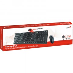 Набор клавиатура+мышь Genius SlimStar C126 (USB), Black (31330007402) Набор клавиатура+мышь Genius SlimStar C126 (USB), Black (31330007402) - фото 6