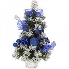 Елка , с декором, синий L20 W20 H30 см 237300