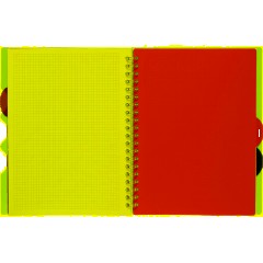 Бизнес-тетрадь Attache А4,100л,кл,спир,обл.пластик,с разделителями,голубой - фото 8