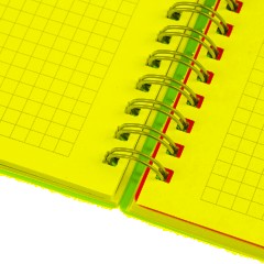 Бизнес-тетрадь Attache А6,100л,кл,спир,обл.пластик,с разделителями,голубой - фото 10