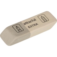 Ластик скошенный Attache Extra, нат.каучук, 41x14x8мм, д/ручки и карандаша - фото 3