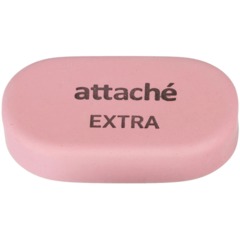 Ластик овальный Attache Extra, нат.каучук, 45x28x10мм, пастельн.ассорти - фото 9