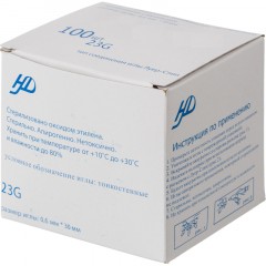 Игла инъекционная 23G (0,6х30 мм), 100 шт/уп - фото 3