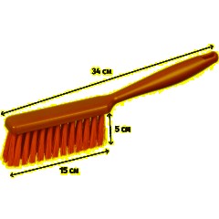 Щетка сметка FBK 340х35мм мягкая зеленая 10254-5 - фото 2