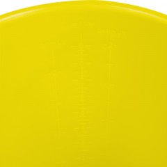 Ведро FBK 9л желтое, армир. пластик противоударный, круглое, 80102-4 - фото 5