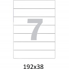 Этикетки самоклеящиеся п-рег.192x38ммА4 7шт л бел50л/уп - фото 4