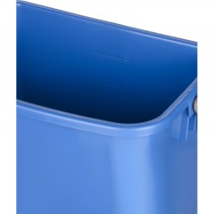 Ведро FBK 6л синее, с мерной шкалой, прямоугольное 26x19x21,5 см., 91027-2 - фото 2