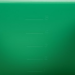 Ведро FBK 6л зеленое, с мерной шкалой, прямоугольное26x19x21,5 см., 91027-5 - фото 4