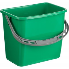 Ведро FBK 6л зеленое, с мерной шкалой, прямоугольное26x19x21,5 см., 91027-5 - фото 5