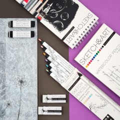 Скетчбук SKETCH&ART 105х220мм 25л ЧЕРНЫЙ 220г на гребне д/скетч1-25-562/03 Скетчбук SKETCH&ART 105х220мм 25л ЧЕРНЫЙ 220г на гребне д/скетч1-25-562/03 - фото 2