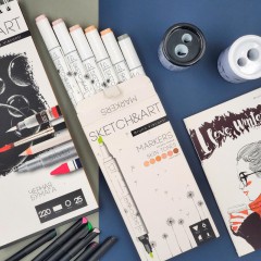 Скетчбук SKETCH&ART 105х220мм 25л ЧЕРНЫЙ 220г на гребне д/скетч1-25-562/03 Скетчбук SKETCH&ART 105х220мм 25л ЧЕРНЫЙ 220г на гребне д/скетч1-25-562/03 - фото 3