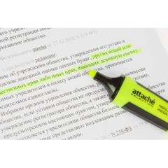 Маркер текстовыделитель Attache Selection Neon Dash 1-5мм желтый HL7010 - фото 6