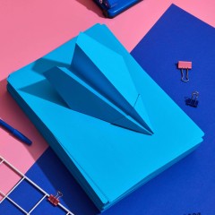 Бумага цветная Attache (голубой интенсив), 80г, А4, 500 л - фото 8