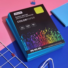 Бумага цветная Attache (голубой интенсив), 80г, А4, 500 л - фото 9