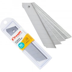 Лезвие запасное для ножей КОМУС 18мм 10шт./уп. пласт.футляр - фото 2