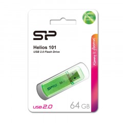 Флеш-память Silicon Power Helios 101 64GB USB 2.0, зеленый, алюминий Флеш-память Silicon Power Helios 101 64GB USB 2.0, зеленый, алюминий - фото 2