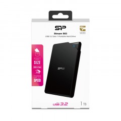 Портативный HDD Silicon Power Stream S03 1 TB USB 3.2, черный, пластик Портативный HDD Silicon Power Stream S03 1 TB USB 3.2, черный, пластик - фото 3