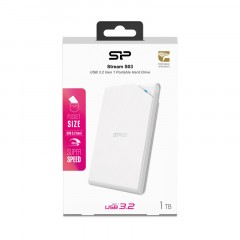 Портативный HDD Silicon Power Stream S03 1 TB USB 3.2, белый, пластик Портативный HDD Silicon Power Stream S03 1 TB USB 3.2, белый, пластик - фото 3