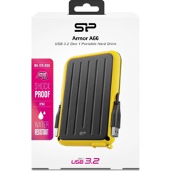 Портативный HDD накопитель Silicon Pow.Arm.A66 2TB жел,чер SP020TBPHD66SS3Y - фото 3