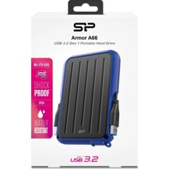 Портативный HDD накопитель Silicon Pow.Arm.A66 4TB син,чер SP040TBPHD66LS3B - фото 3