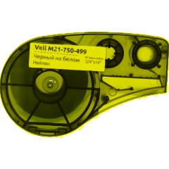 Картридж Vell M21-750-499 (19.05 мм / 4.87 м,нейлон,чер. на бел,VL110895) - фото 2
