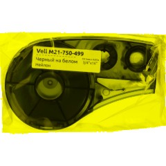 Картридж Vell M21-750-499 (19.05 мм / 4.87 м,нейлон,чер. на бел,VL110895) - фото 5