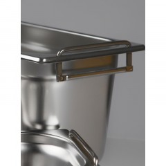 Гастроемкость LUXSTAHL с ручками, нерж.сталь, GN 1/1, 53х32,5х15см, (га005) Гастроемкость LUXSTAHL с ручками, нерж.сталь, GN 1/1, 53х32,5х15см, (га005) - фото 2