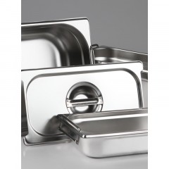 Гастроемкость LUXSTAHL с ручками, нерж.сталь, GN 1/1, 53х32,5х15см, (га005) Гастроемкость LUXSTAHL с ручками, нерж.сталь, GN 1/1, 53х32,5х15см, (га005) - фото 3