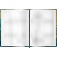 Блокнот Gold Collection А5 96л,клетка,обл.тв.картон,сшивка,резинка.гол - фото 2