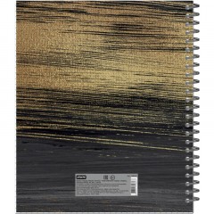 Бизнес-тетрадь Gold Collection А5, 96л, кл,обл.картон, спираль,черный Бизнес-тетрадь Gold Collection А5, 96л, кл,обл.картон, спираль,черный - фото 4