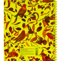 Бизнес-тетрадь Принты А5 96л, клетка, обл. мел. картон, спираль,Птицы - фото 9