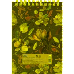 Блокнот Принты А6 60л, клетка, обл. мел. картон, спираль,Цветы - фото 8