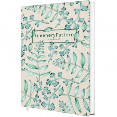 Блокнот А6 96л, клетка тв. лам.обложка Цветы белый.сшивка - фото 3