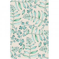 Блокнот А6 96л, клетка тв. лам.обложка Цветы белый.сшивка - фото 5