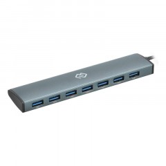Разветвитель USB C Digma HUB-7U3.0-UC-G 7порт. серый